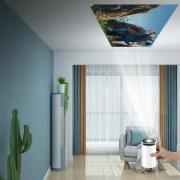 SACRO Smart Projector for Home 4K Support Rotabable Design withApp Netflix,YouTubeY294 (4500 lm / 1 Speaker / Wireless / Remote Controller) Portable Projector image 2