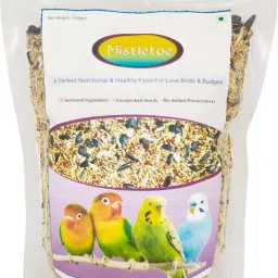 Bird Food for Love Bird & Budgies Natural Mix Seeds 0.5 kg Dry Young, Adult Bird Food-picture-10