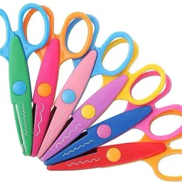 5 Pieces Scissors Art and Craft Designer Scissors for Paper Scissors-picture-12