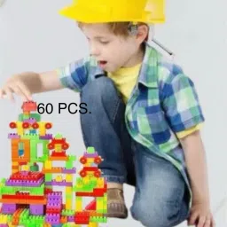 innovate hub Building Block Set for Kids – 60 Colorful Pieces – Educational image 5