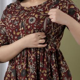 Women Printed Pure Cotton Anarkali Kurta-image-19