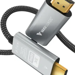 Vaku Luxos HDMI Cable 3 m SYNK Nylon Braided HDMI to HDMI Cable 8K@60Hz Resolution-image-3