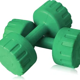 adrenex Set of 2 PVC Dumbbells Weights Fitness Home Gym Exercise Barbell 2 KG X 2 Fixed Weight Dumbbell-picture-20