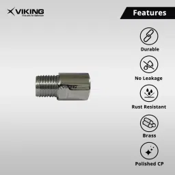 viking Extension Nipple-Flow Restrictor Thread (1) 15mm (1/2"), Inner Thread 5mm(2) Faucet Nozzle image 3