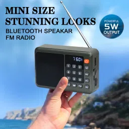 JAXTER FM Radio with Bluetooth Speaker - Portable & Wireless Sound System FM Radio FM Radio image 2