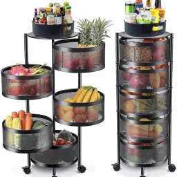 Kitchen Trolley with Wheels, Kitchen Organizer Items and Storage Solutions for Stainless Steel Kitchen Trolley-18