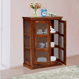 SHEESHAM Contemporary Solid Wood Open Book Shelf-image-8