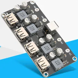 QUALITY 4 USB Fast Charging Module Board 12V24V to QC2.0 QC3.0 Step Down Power Supply Electronic Hobby Kit-37