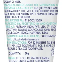 chicco Strawberry Flavour 1-6Y, Fluoride & Preservative-Free Toothpaste image 4