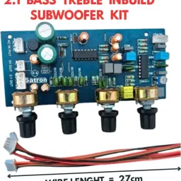 rs satron 2.1 Base Treble Board with 5 Valt output and in Built Subwoofer Board Electronic Components Electronic Hobby Kit image 2