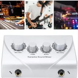 Professional_Karaoke System Karaoke Player Compact Stereo Mixer Console Powered Sound Mixer-26
