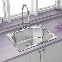24"x18"x10" Single Bowl SS 304 Grade Handmade Kitchen Sink Rectangular Coupling Vessel Sink-image-19