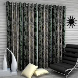 182.88 cm (6 ft) Polyester Semi Transparent Shower Curtain (Pack Of 4)-image-12