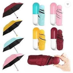 Compact, Windproof, UV, Travel Use Umbrella (Blue, Multicolor) Umbrella-image-63