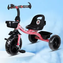 BABY TRICYCLE FOR KIDS WITH FRONT AND BACK BASKET PINK COLOUR KIDS TRICYCLE RECOMMENDED TRICYCLE FOR BABY GIRL OR TRICYCLE FOR BABY BOY OR TRICYCLE FOR TODDLER GIRL OR TRICYCLE FOR TODDLER BOY RECOMMENDED FOR TODDLER 1,2,3,4,5 YEAR CHILDREN TRICYCLE FOR KIDS STP G FRONT AND BACK BASKET PINK COLOR FOR KIDS-16 Tricycle-image-67