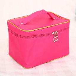 4.42 L Gym Duffel Bag - Travel Toiletry Bag, Portable Makeup , Large Zipper Bags, for Women Girls - Red-image-3