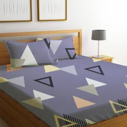 160 TC Cotton Single Floral Flat Bedsheet-image-61