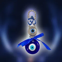 ryme Om Turkish Evil Eye Wall Hanging For Home And Office Decoration Decorative Showpiece - 15 cm-picture-25