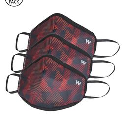 Wildcraft Adults Red & Black 2 Pcs 3-Ply W95+ Protective Outdoor Masks-image-62