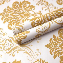 600 cm Floral Gold DIY Self Adhesive Sticker-53