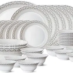 Pack of 27 Opalware ORA GOLD DESIGN Dinner Set-image-36