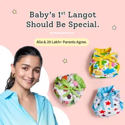 DryFeel Langot for Newborn Baby | Premium Cotton Padding | 0 - 9M | 5-10kg |3pc-14