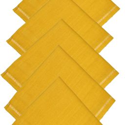 4 YOU 100% Cotton Premium Collection Handkerchiefs Hanky For Men ["Yellow"] Handkerchief-image-44