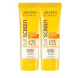 Jovees Set Of 2 Sunscreen Fairness Gel SPF 25 Oily Sensitive & Dry Skin 50 g-21
