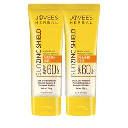 Jovees Set of 2 Sun Zinc Shield With Matte Finish & SPF 60 - 100g Each-9