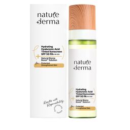 Nature Derma Hydrating Hyaluronic Acid SPF 50 PA++++ Tinted Sunscreen - 50 ml-12