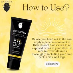 UrbanMooch Men Set Of 2 SPF 50 PA+++ Broad Spectrum Sunscreens-50gm Each image 4