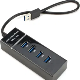 POZUB Multiport Extension Charging Switch Board USB 4 Ports Hub Adapter LED Indicator USB Adapter-17
