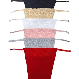 Glamoras Pack Of 6 Stretchable Breathable Camisole-29