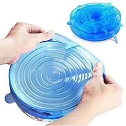 Various Sizes and Container Shapes - Expandable, Reusable, Durable, Non-Stick 8 inch Lid Set, Pack of 6-20