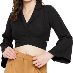 Women Solid Single Breasted Casual Blazer-image-77