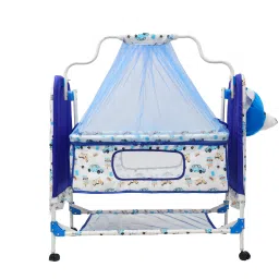 Cridle for kids Jhula for baby Newborn Baby with Mosquito net Cradle For Baby-21