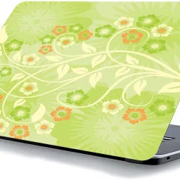 qth FLORAL LAP-4054 VINYL Reusable Laptop Skin Compatible for 15.6 inch-image-38