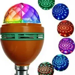 NEW ARRIVAL 360 Degree Rotating Crystal LED Bulb,LED Light, LED Disco Light for Party,Function,Diwali,Christmas Decoration, Single Disco Ball (Ball Diameter: 2.4 cm) Disco Ball Set-8