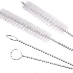 (Pack of 4) Baby Straw Cleaning Long Brush | Sliver-White-image-18