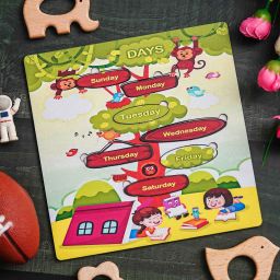 Wooden "Week" Jigsaw Puzzle Games for Kids & Children's-image-62