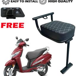 Baby Stand Black Suitable for Baby/Child Seat For Free Hazard Switch Bike Saree Guard-12