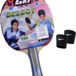 Table Tennis Bat Set (1 Belbot TT Bat, 2 Wrist Band) Multicolor Table Tennis Racquet-image-61