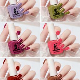 Quick Drying Long Lasting High Shine Nail Polish For Women and Girl ,(bw) Multicolor-image-48
