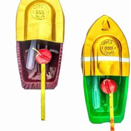 Aluminium Alloy Steam Boats pack of 3 Handpainted Toys-41