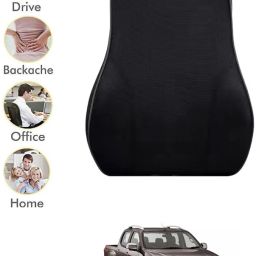 Black Leatherite, Velvet Car Pillow Cushion for Isuzu-image-64