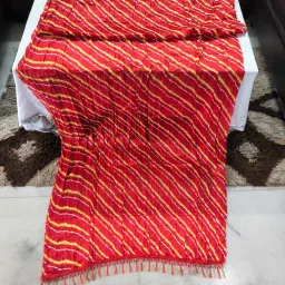 Cotton Blend Printed Red Women Dupatta-image-125