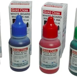 goldclass Combo Pack of White Board Marker Ink Easily refillable(Black, Blue,Red,Green) 15 ml Marker Refill image 2
