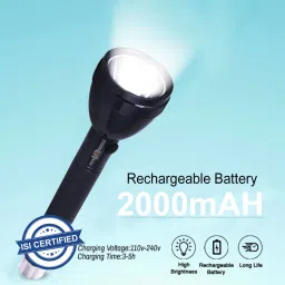 Long Range Torch Search Light 50W Rechargeable With COB 8 hrs Torch Emergency Light-17