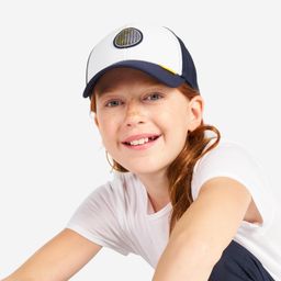 Kids' sailing cap Sailing 500 Ecru blue-image-4