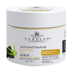 Verdant Natural Care Activated Charcoal Multi-Vitamin Face Scrub with Licorice - 100 ml-30
